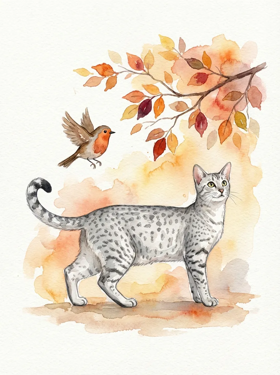 Egyptian Mau artwork