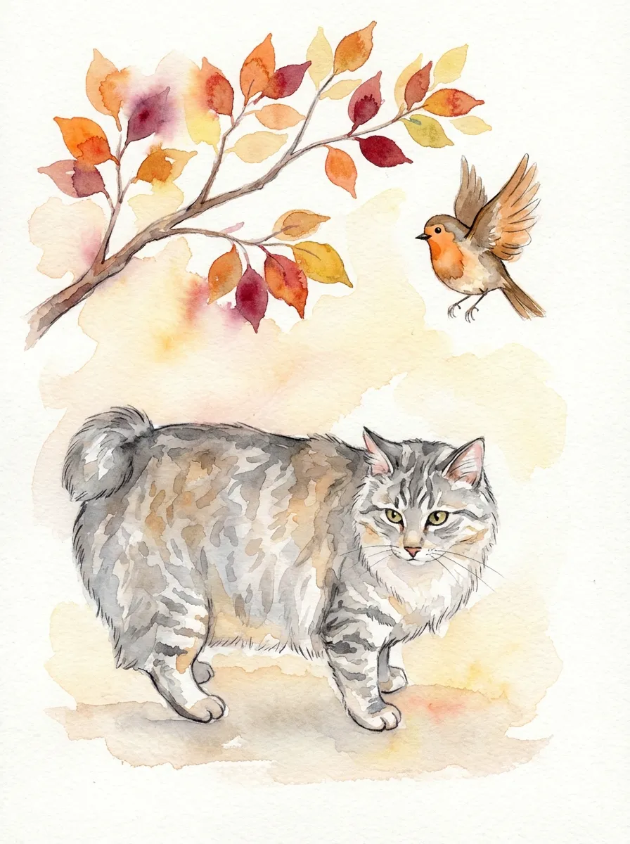 Kurilian Bobtail artwork