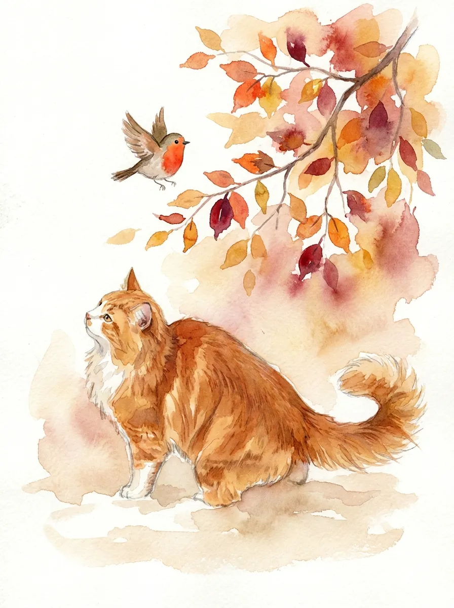 Norwegian Forest cat artwork