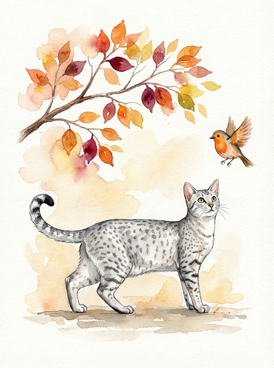 Egyptian Mau artwork