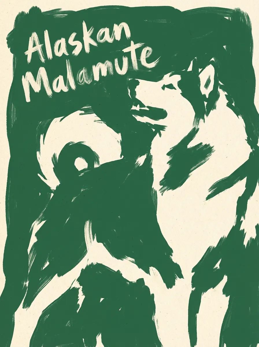 Alaskan Malamute artwork