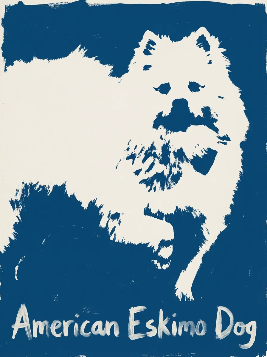American Eskimo Dog artwork