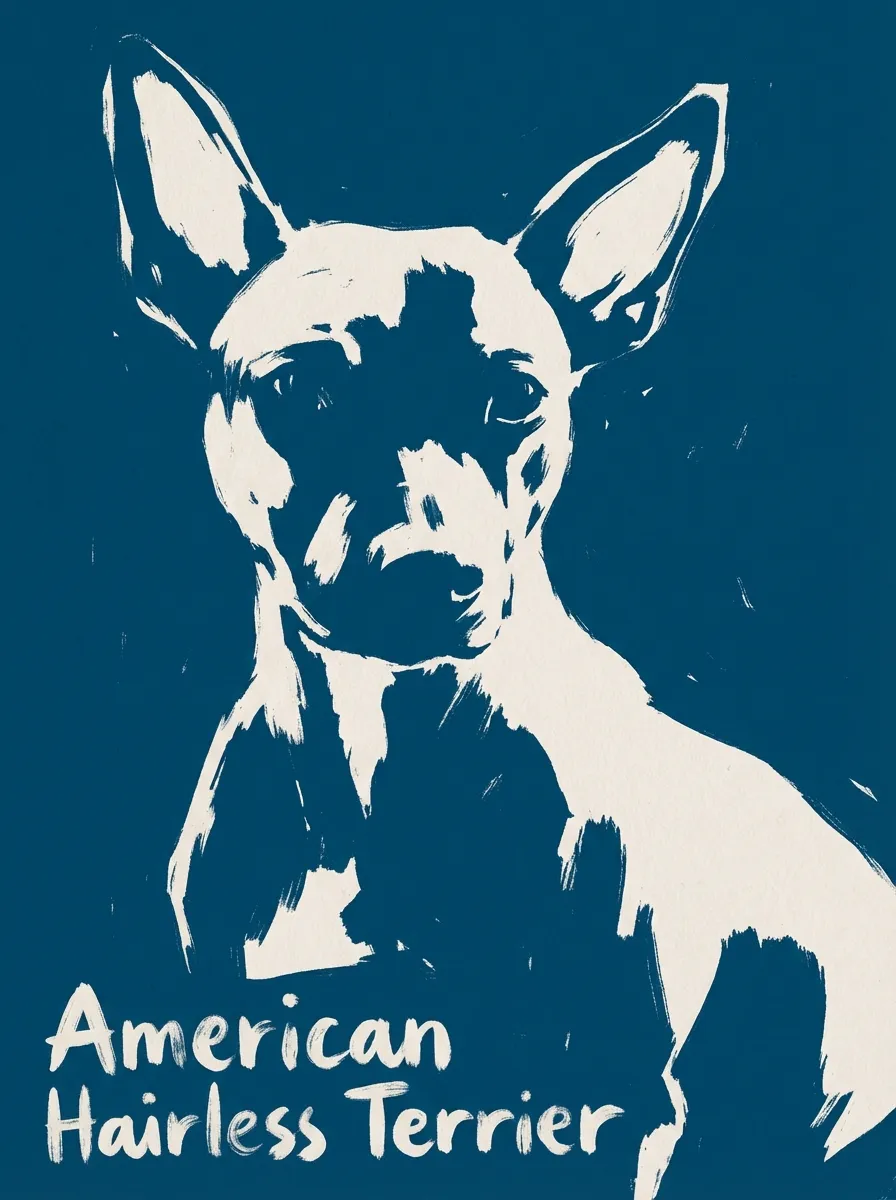 American Hairless Terrier artwork