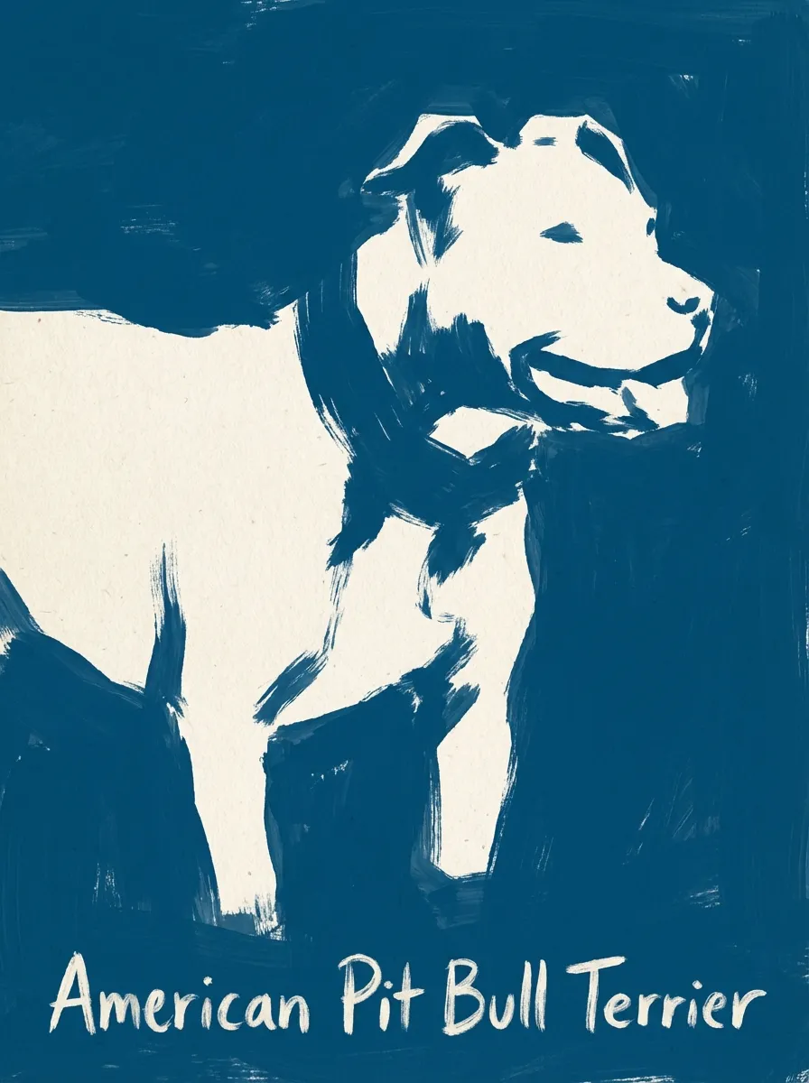 American Pit Bull Terrier artwork