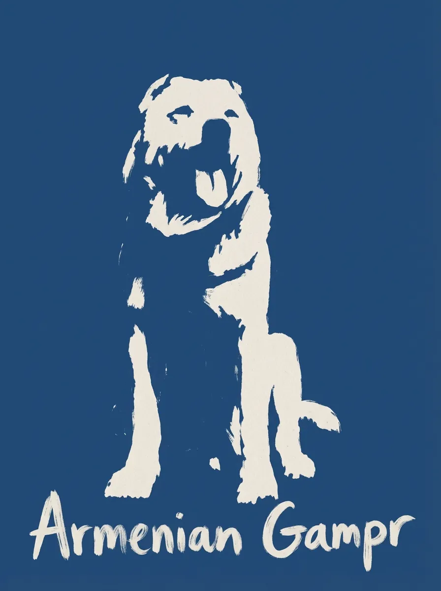Armenian Gampr dog artwork