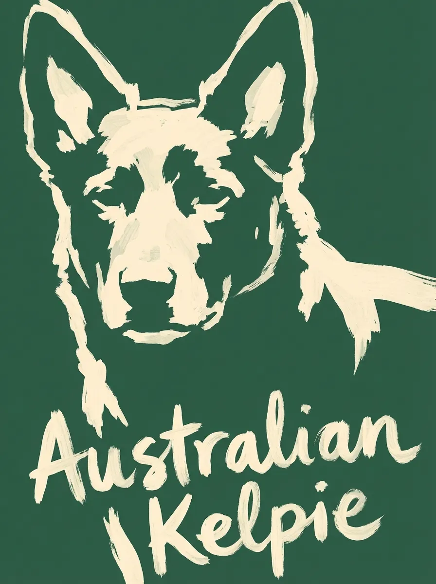 Australian Kelpie artwork