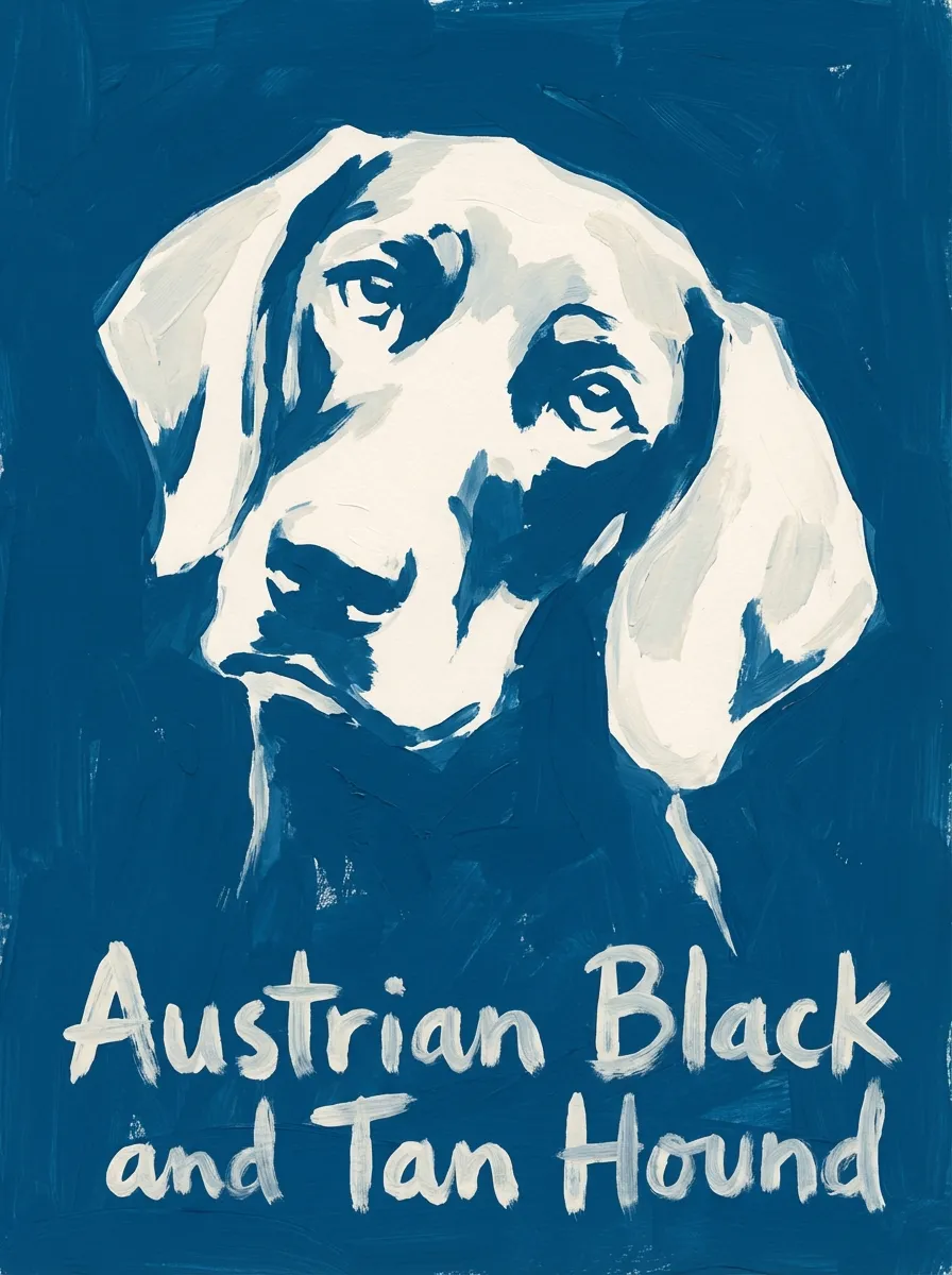 Austrian Black and Tan Hound artwork