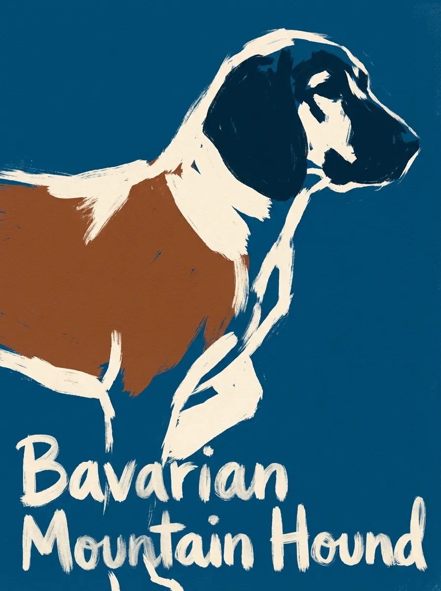 Bavarian Mountain Hound artwork