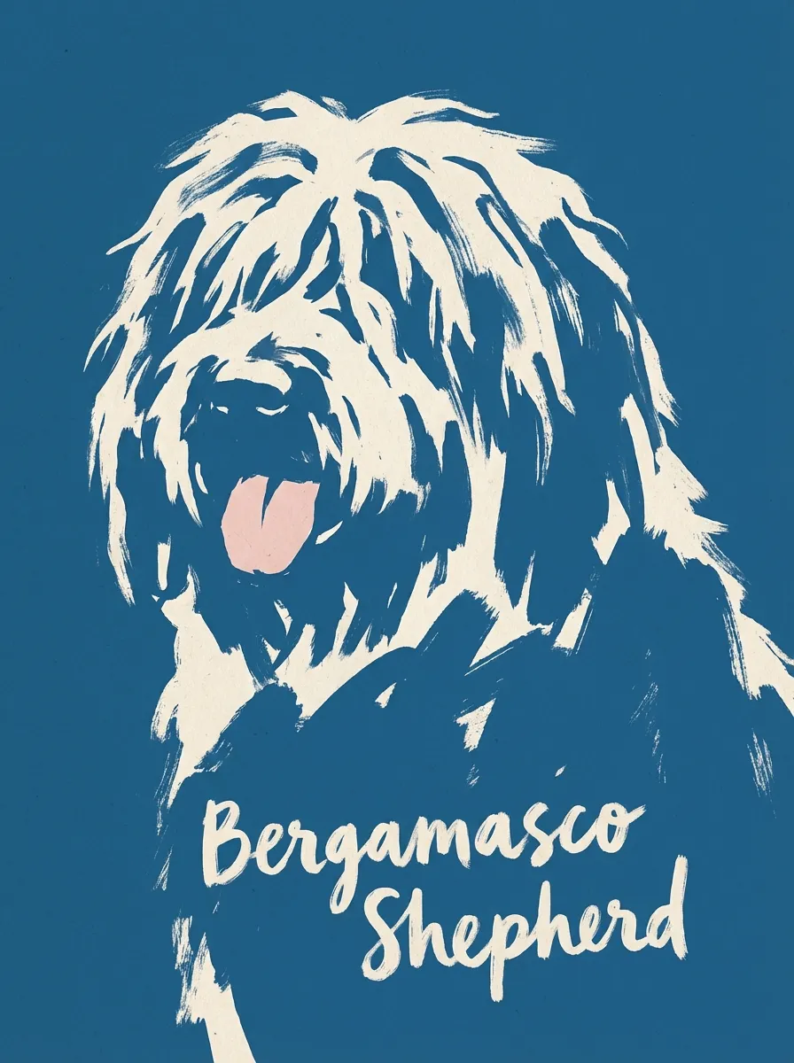 Bergamasco Shepherd artwork