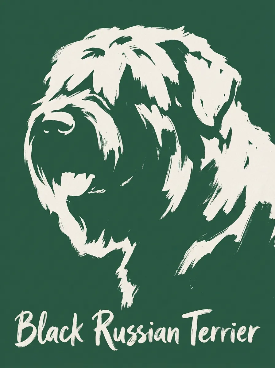 Black Russian Terrier artwork