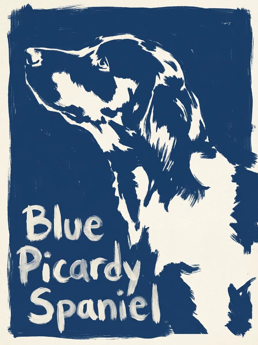 Blue Picardy Spaniel artwork