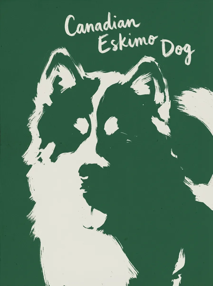 Canadian Eskimo Dog artwork