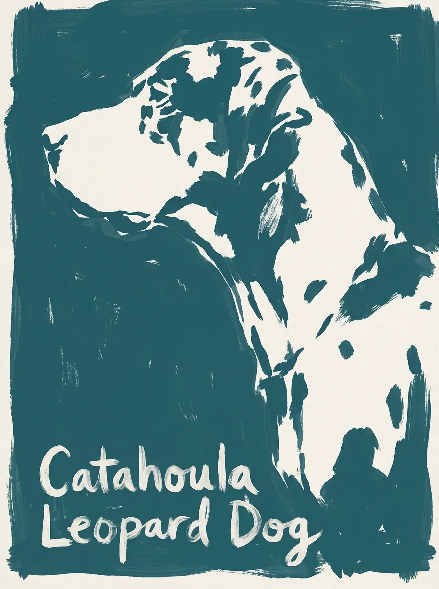 Catahoula Leopard Dog artwork