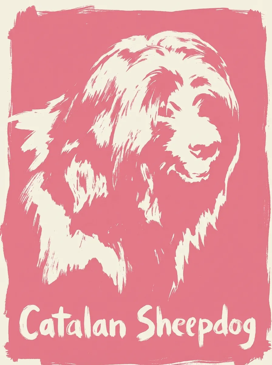Catalan Sheepdog artwork