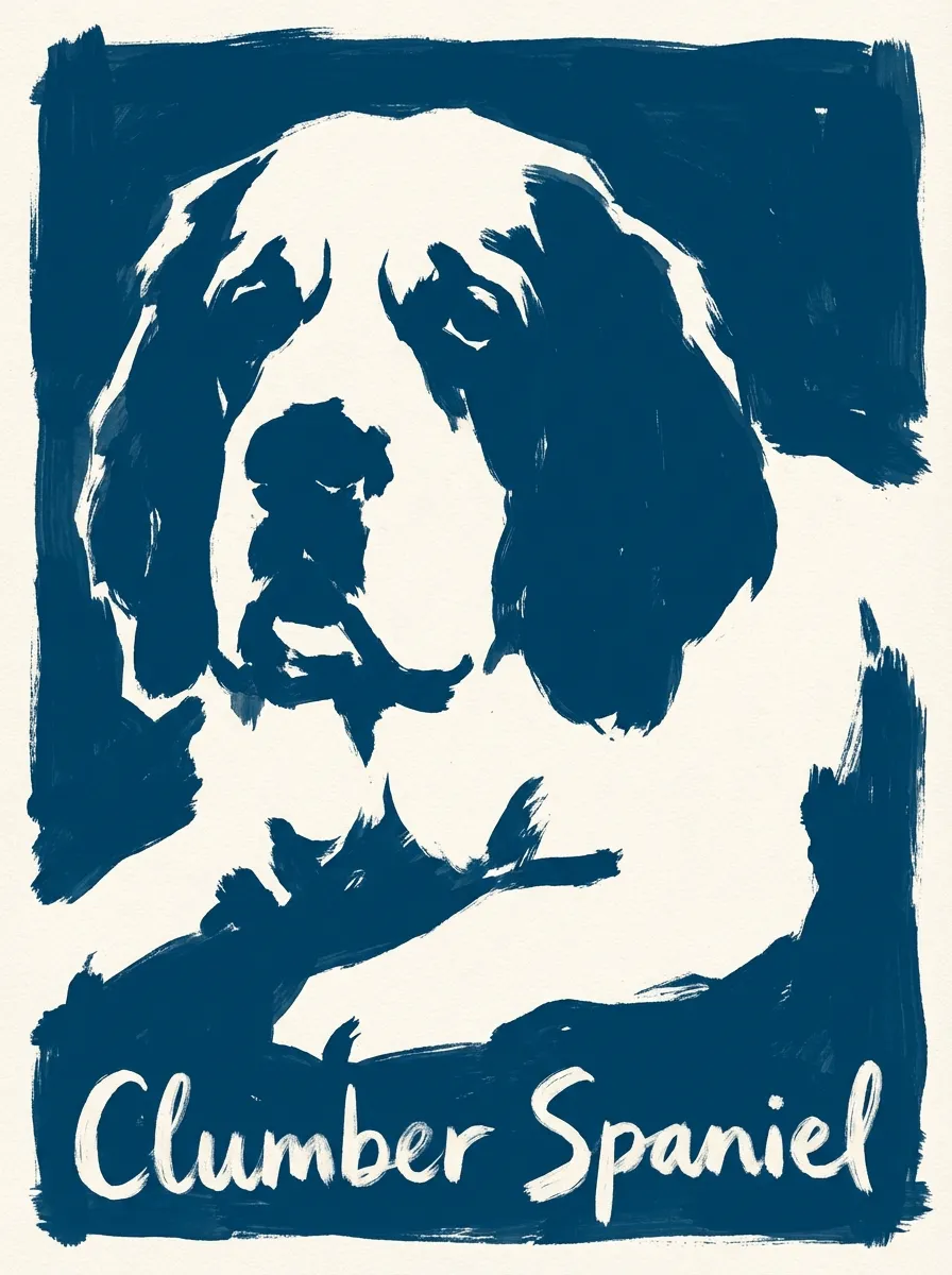 Clumber Spaniel artwork