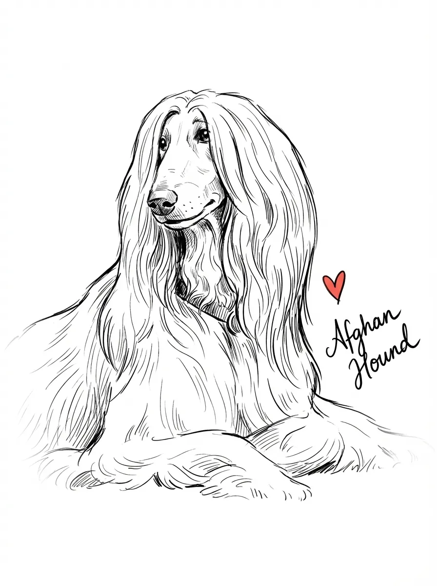 Afghan Hound artwork