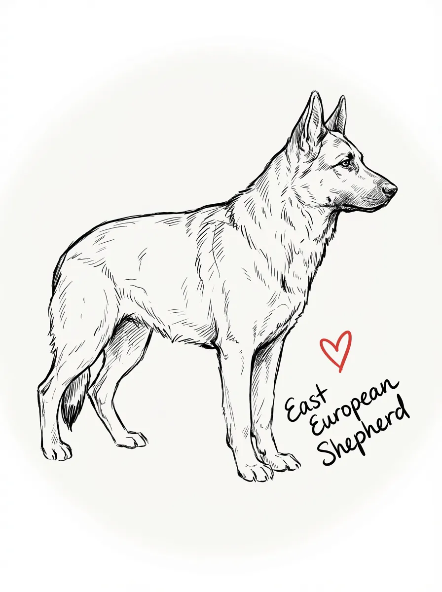 East European Shepherd artwork