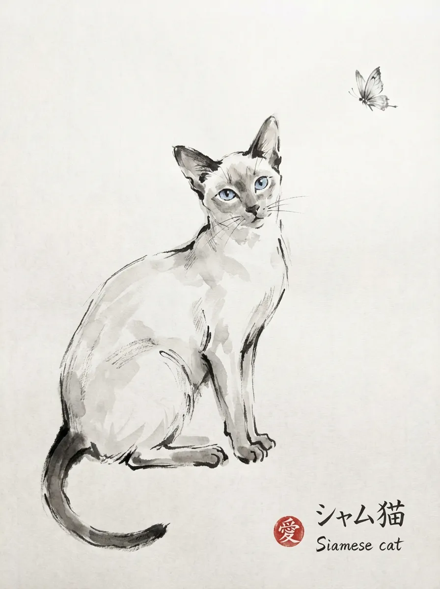 Siamese artwork