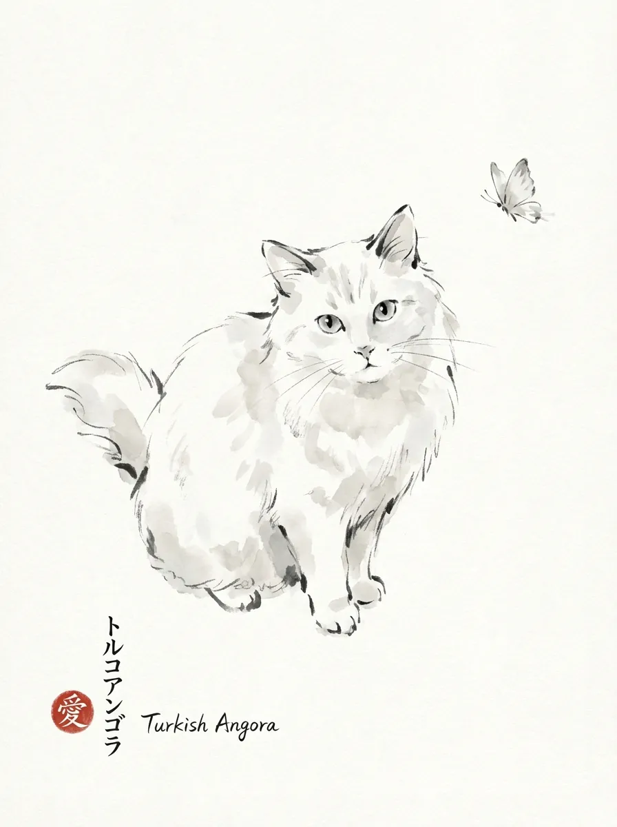 Turkish Angora artwork