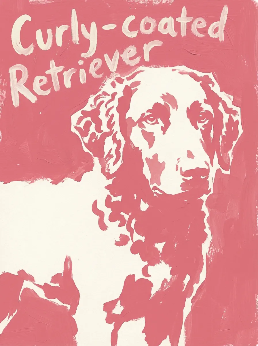 Curly-Coated Retriever artwork