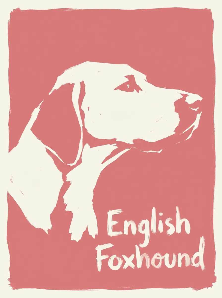 English Foxhound artwork
