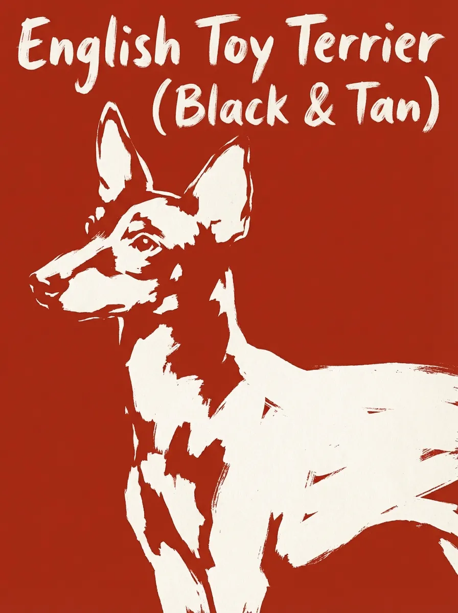 English Toy Terrier (Black & Tan) artwork
