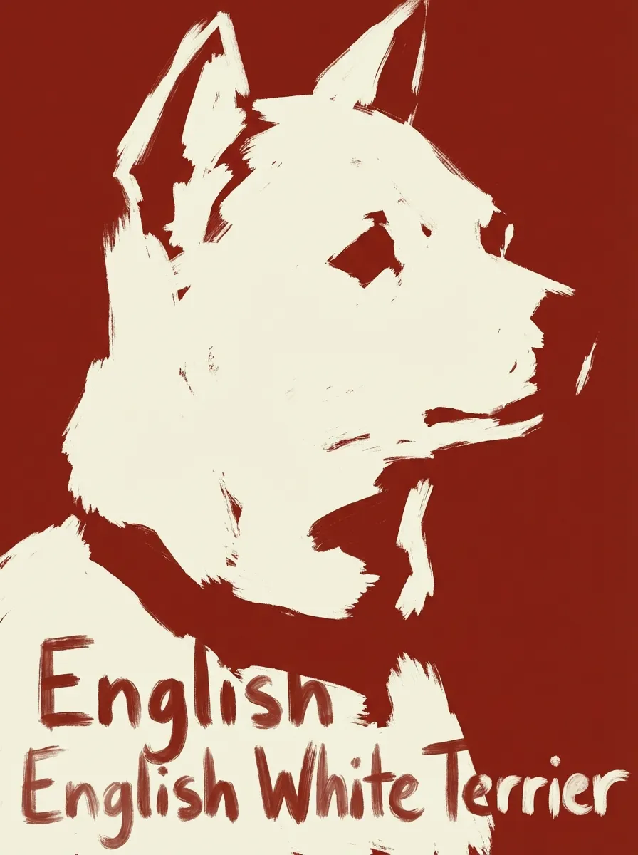 English White Terrier artwork