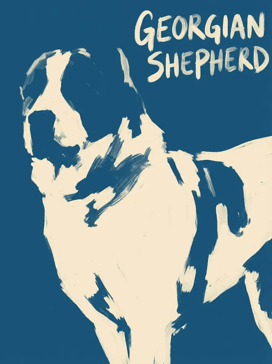 Georgian Shepherd Dog artwork