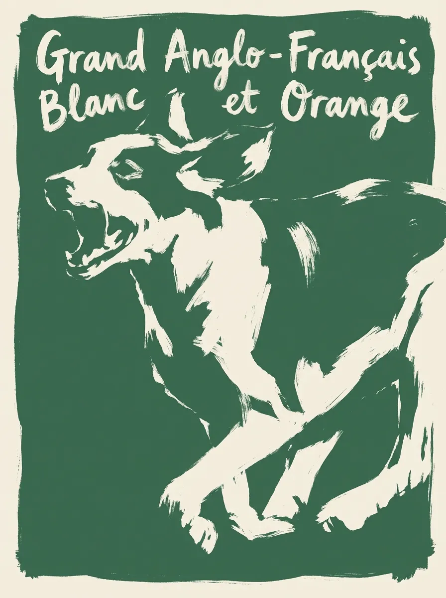 Grand Anglo-Français Blanc et Orange artwork