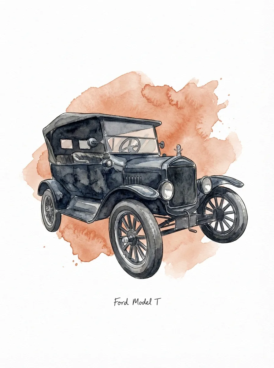 Ford Model T artwork