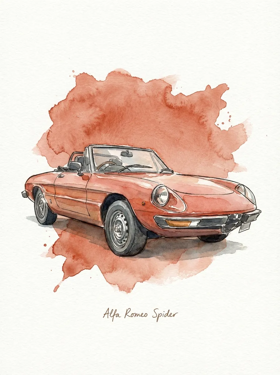 Alfa Romeo Spider artwork