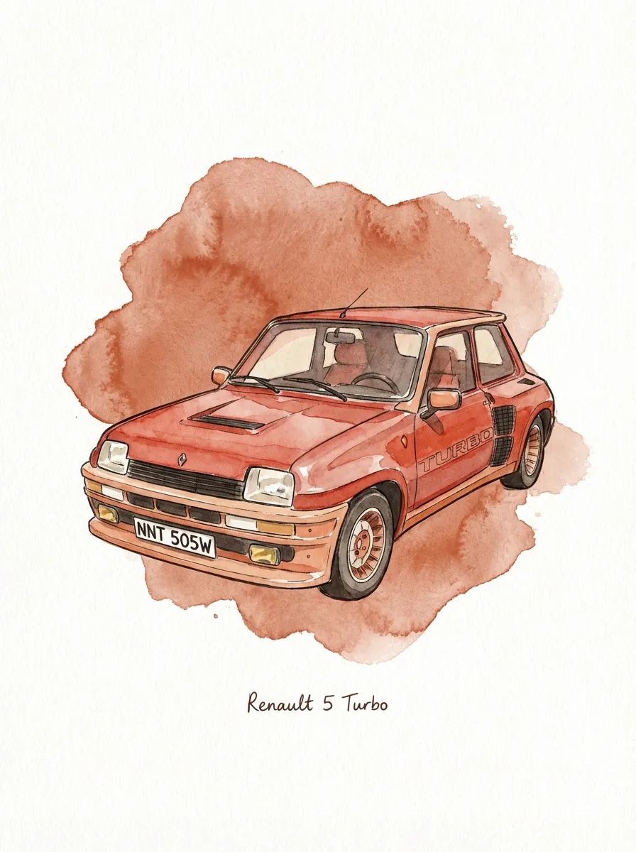 Renault 5 Turbo artwork