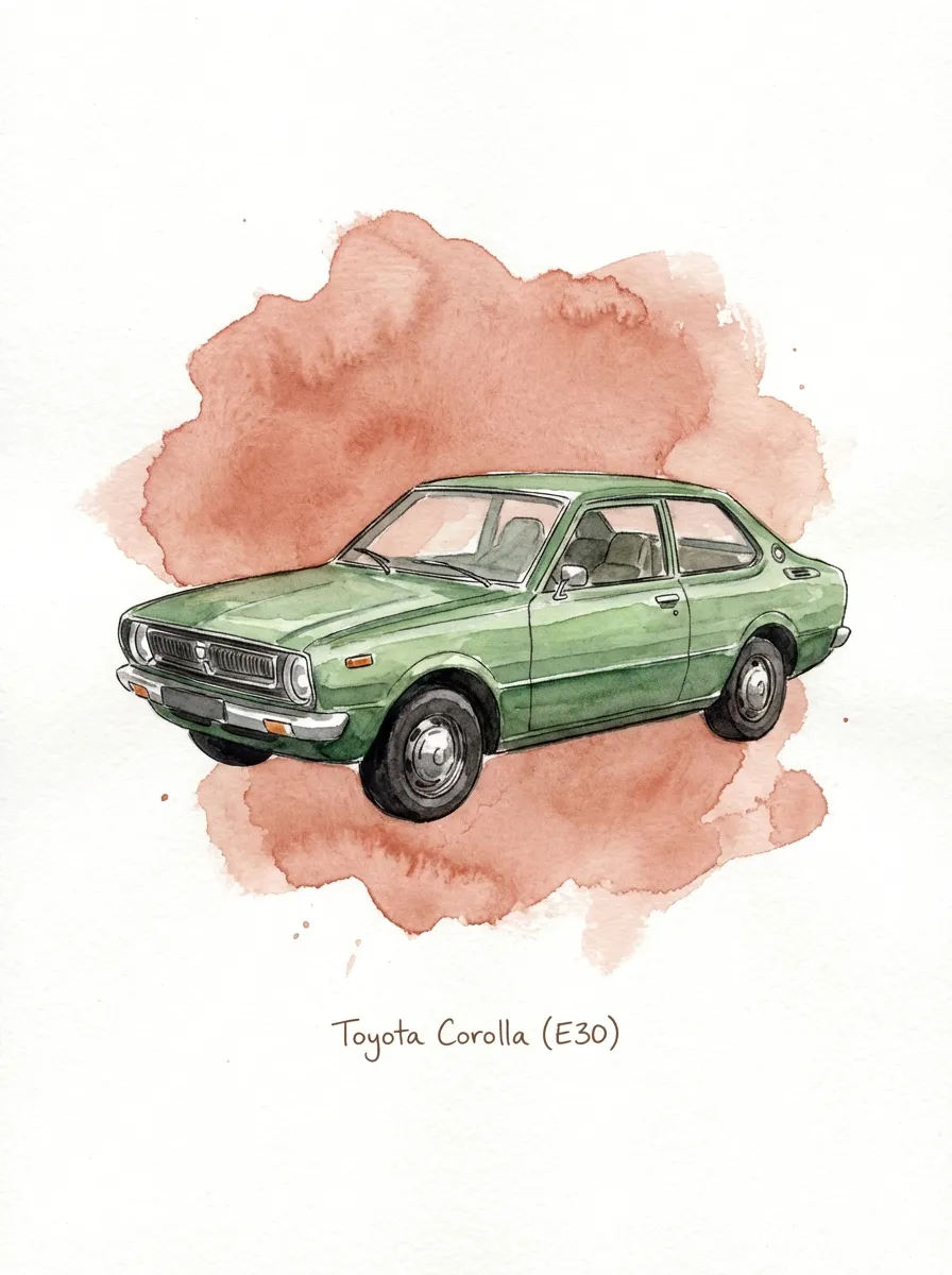 Toyota Corolla (E30) artwork