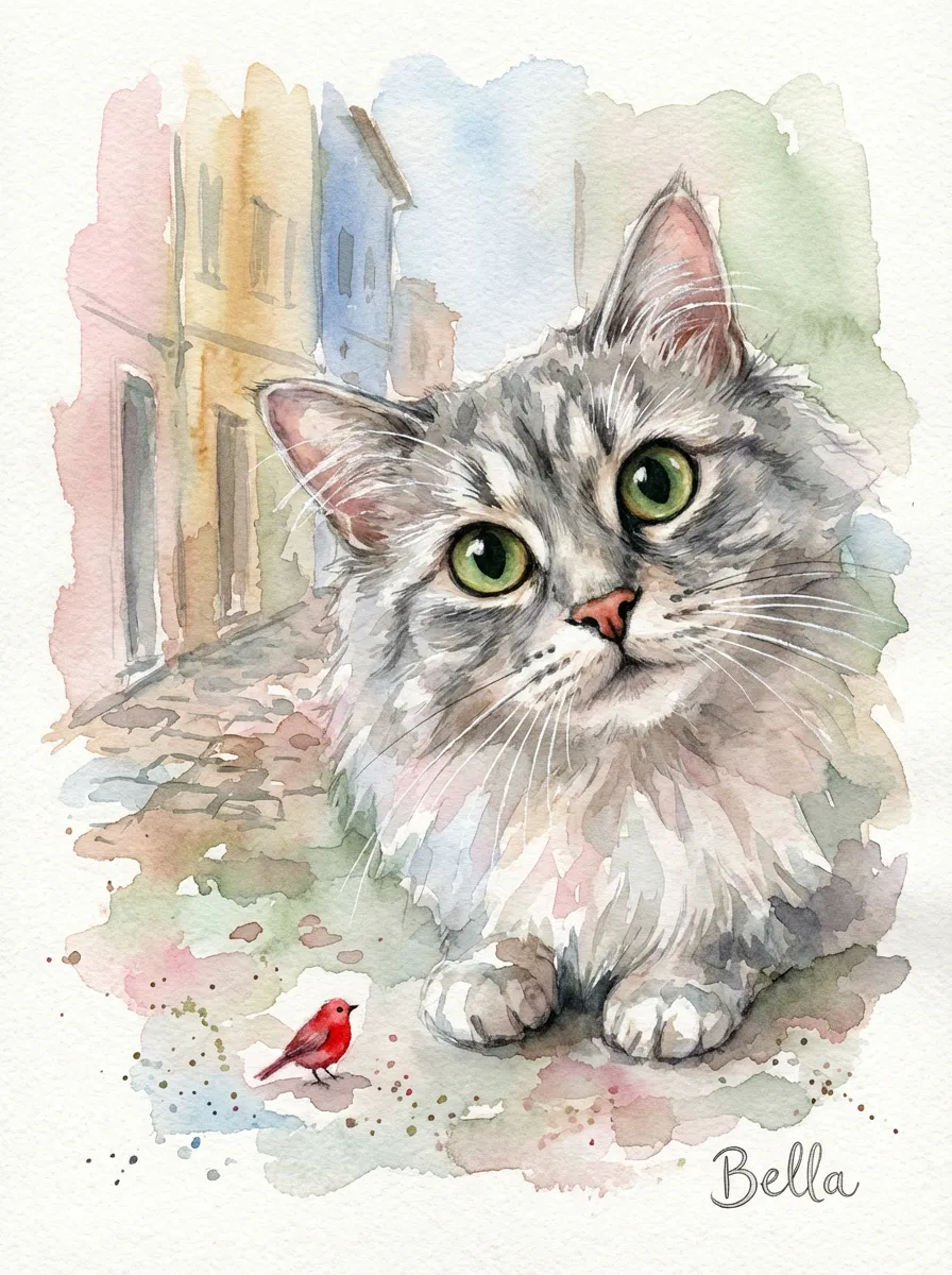 Bella's Emerald Gaze