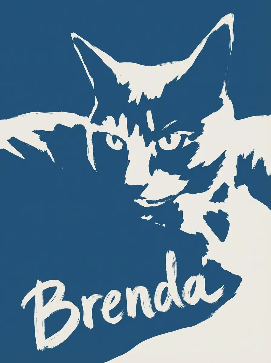 Portrait of Brenda in Blue