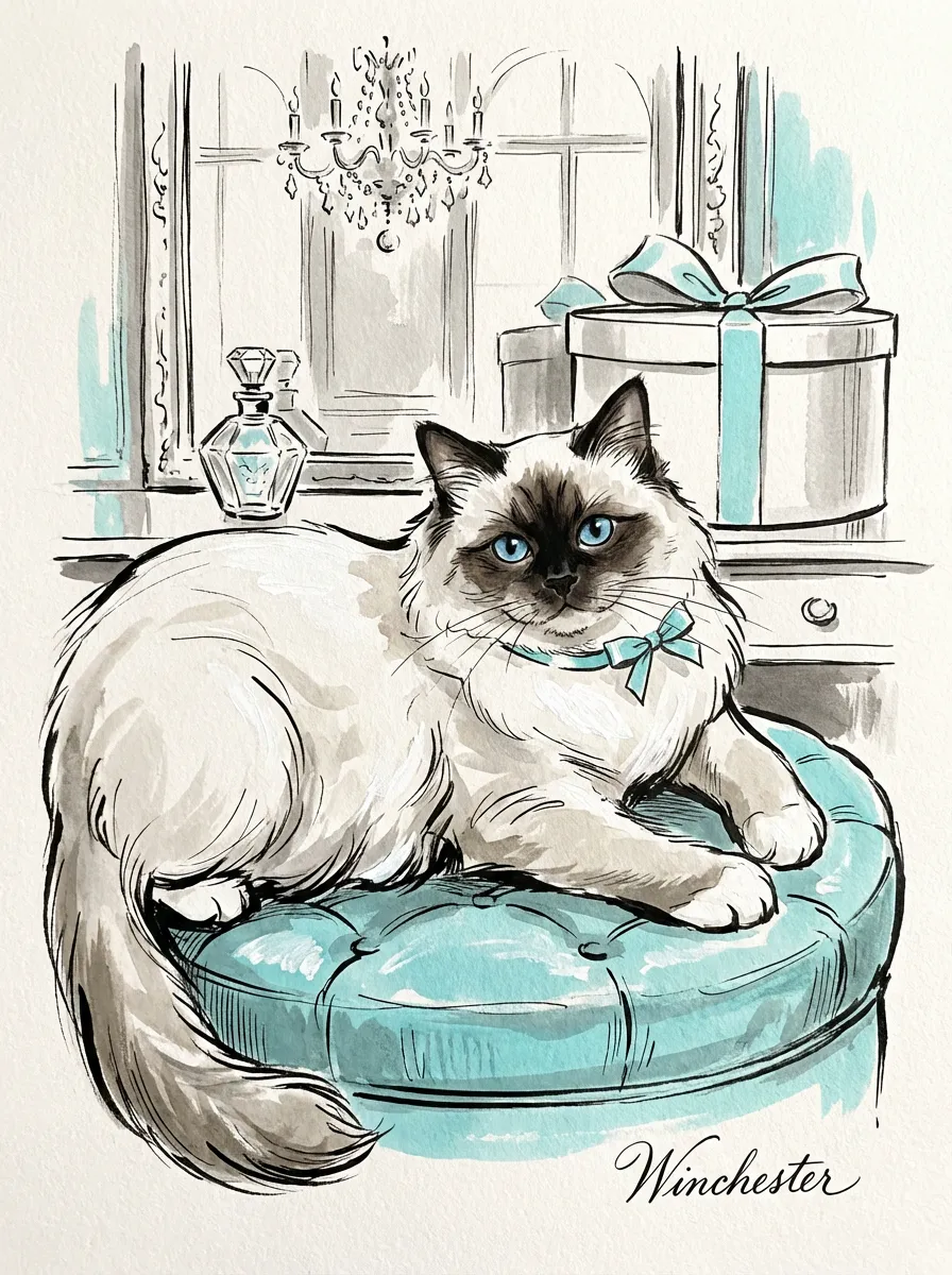 Portrait of Winchester in Blue