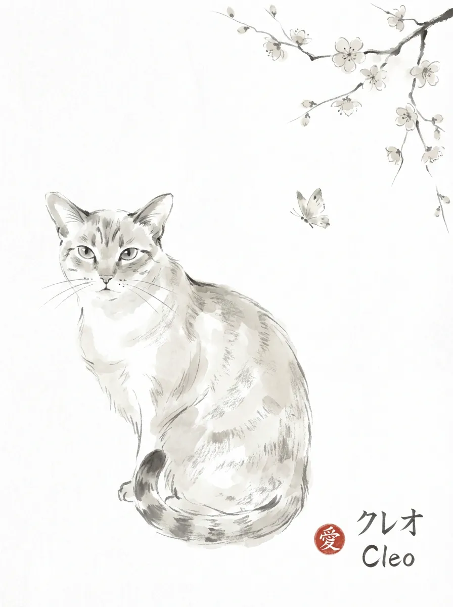 Cleo's Blossom Contemplation