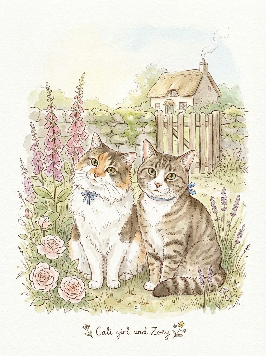 Cali Girl and Zoey, Cottage Idyll