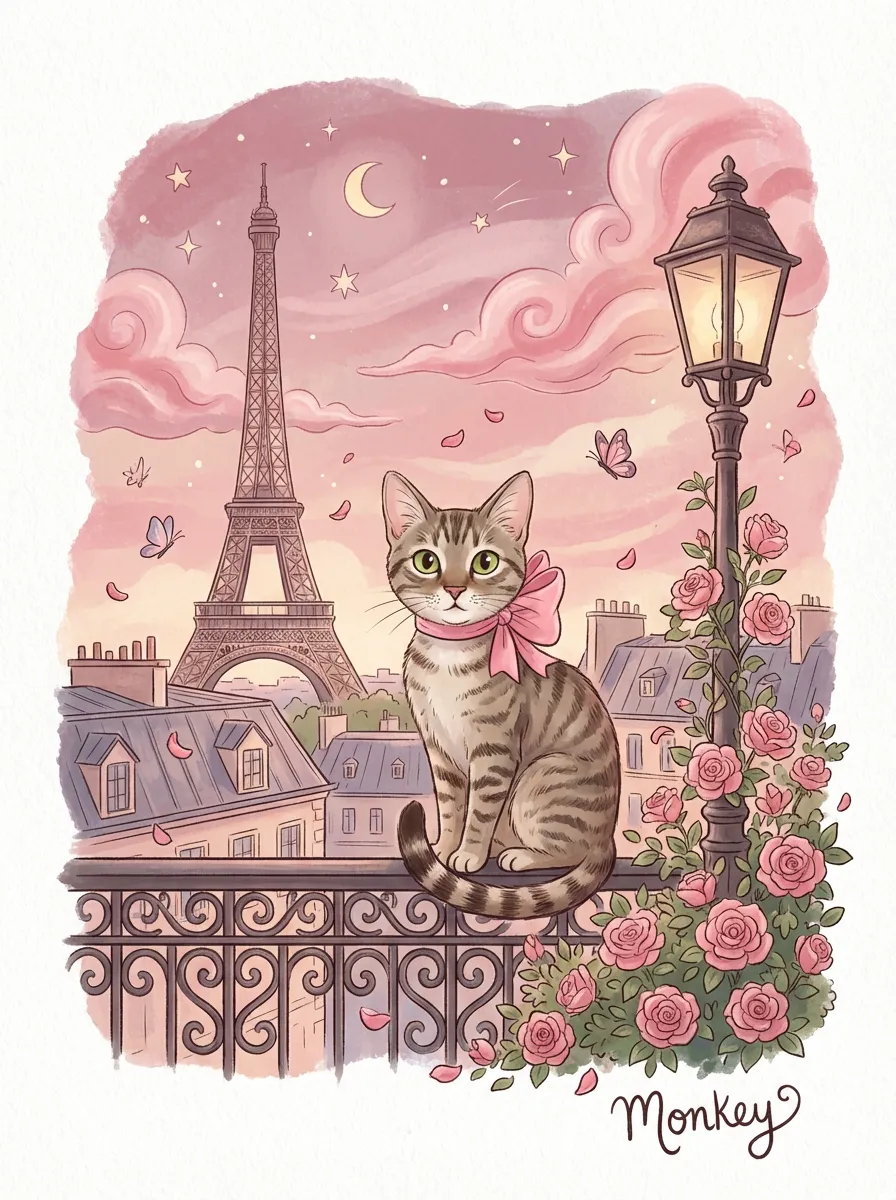 Monkey's Parisian Reverie