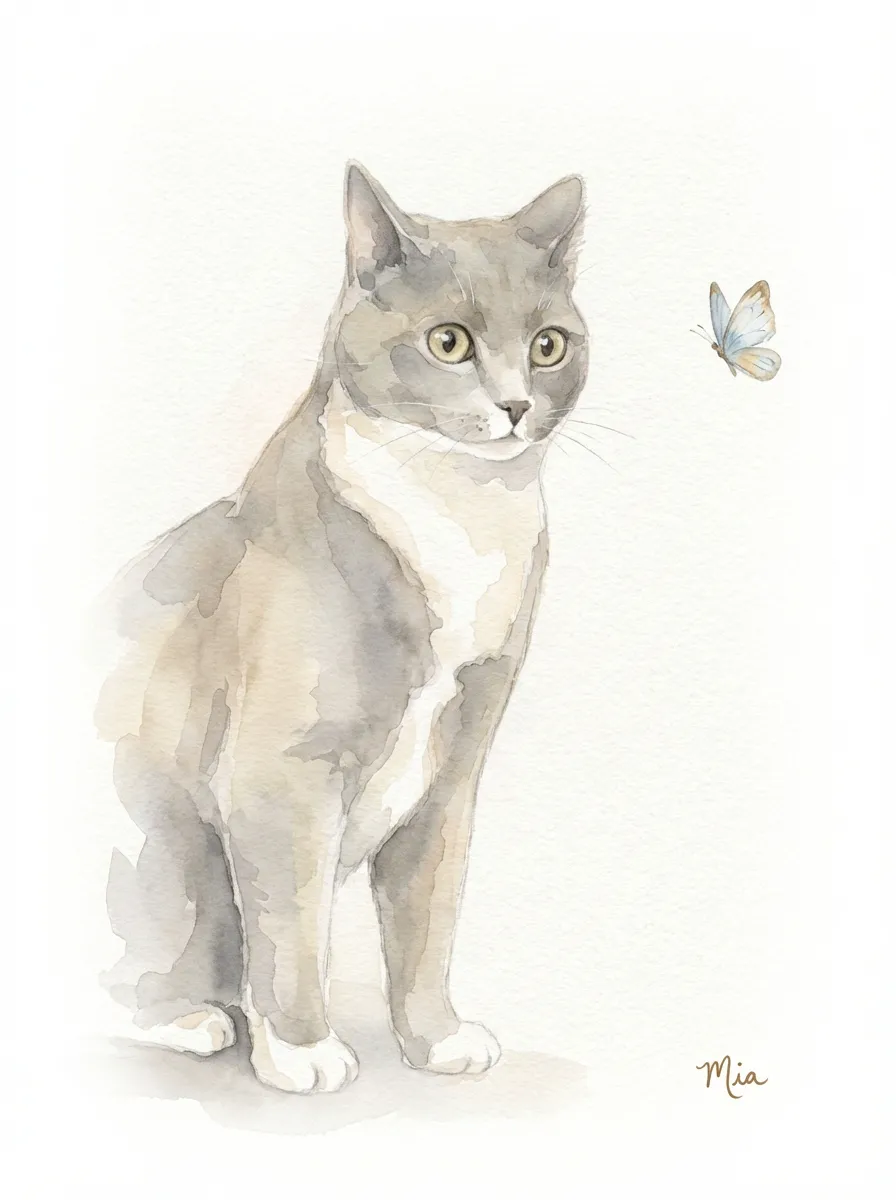 Mia's Ethereal Visitor