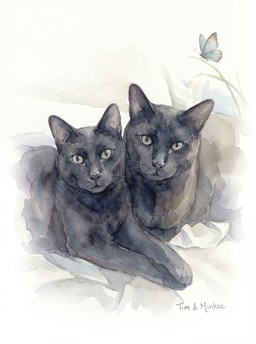 Artwork of Tim & Monkee