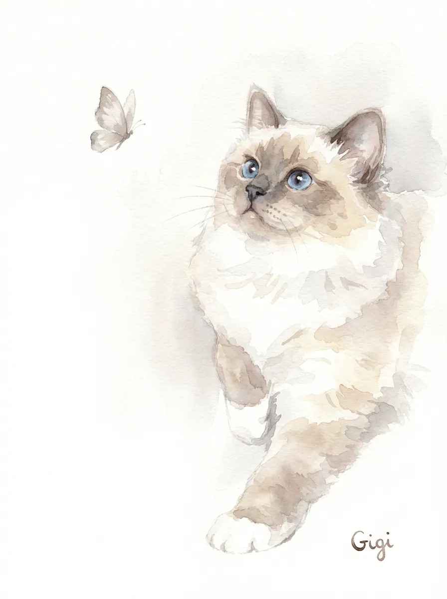 Gigi's Blue-Eyed Reverie