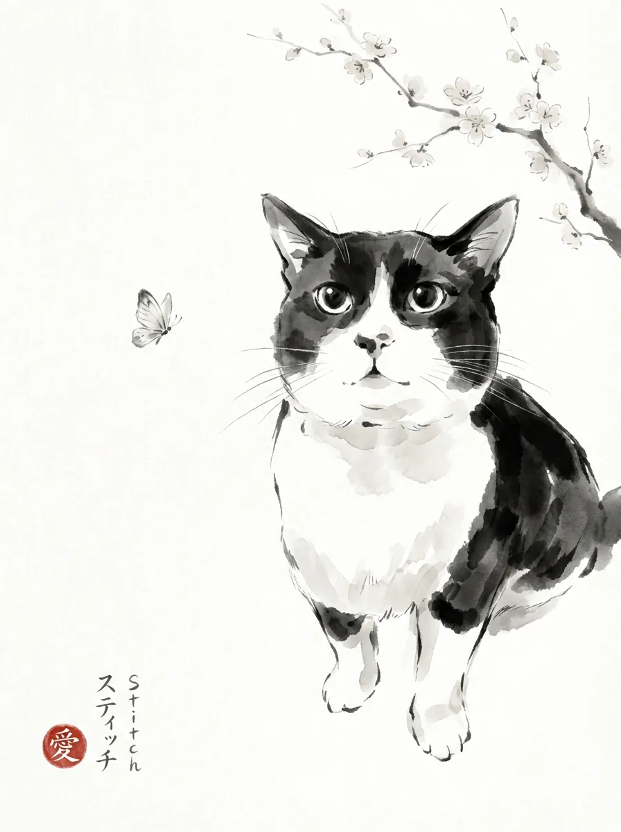 Stitch, Plum Blossom Gaze