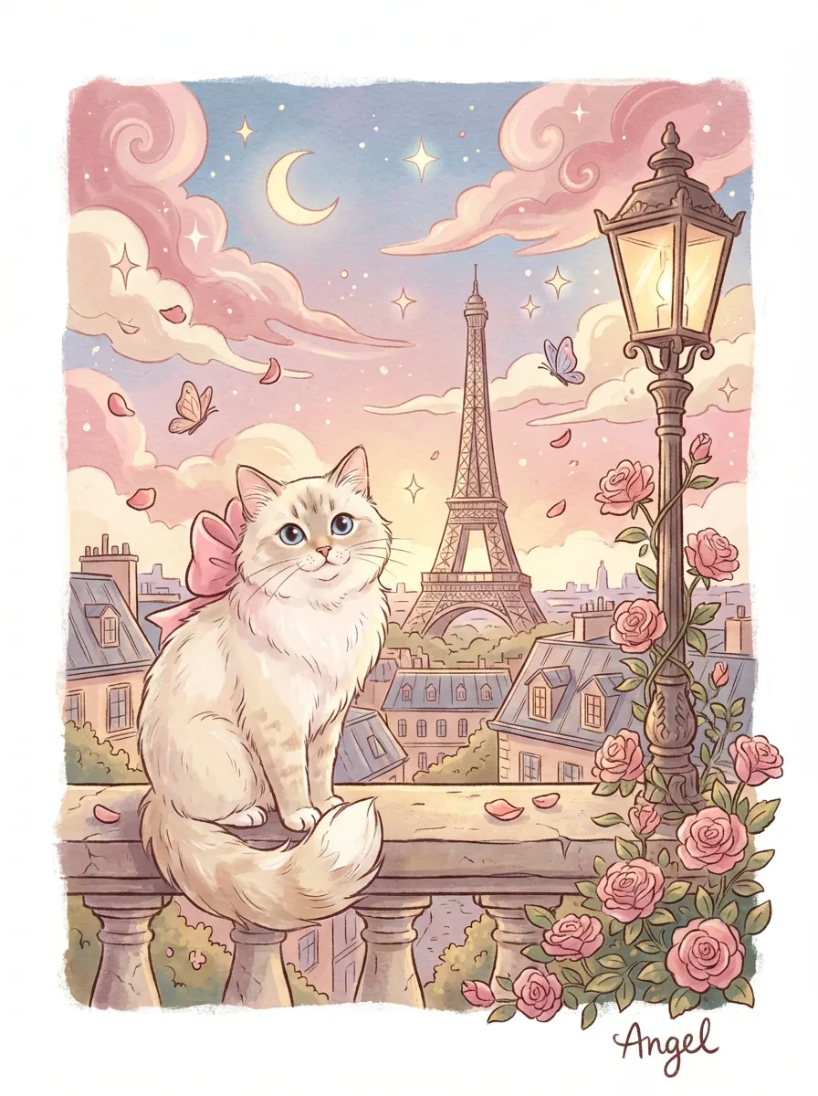 Angel's Parisian Reverie