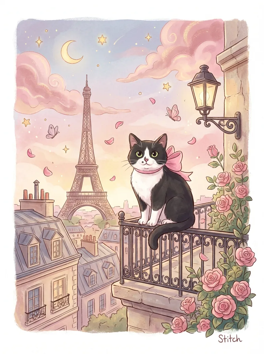 Stitch's Parisian Reverie