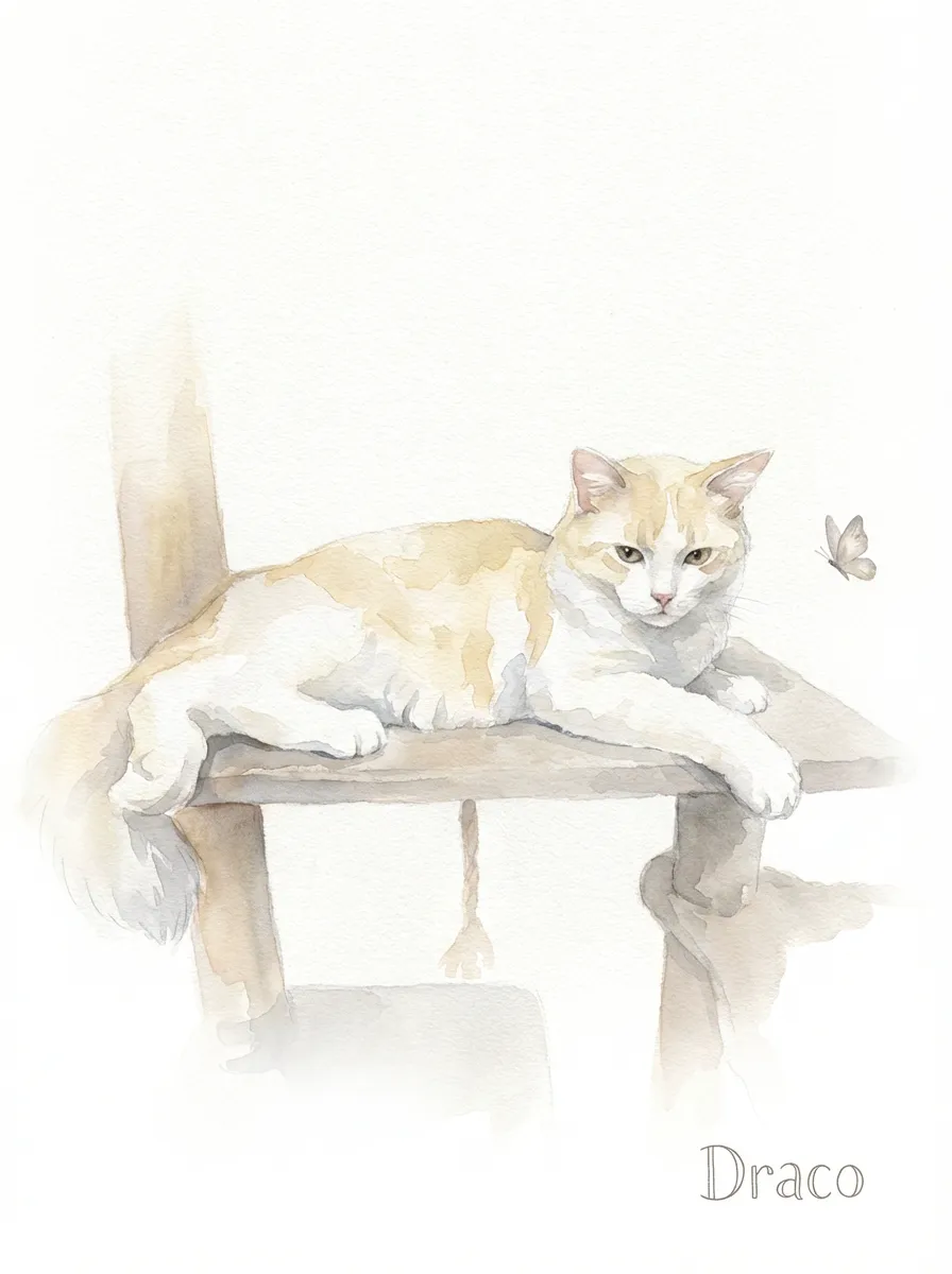 Draco's Gentle Contemplation