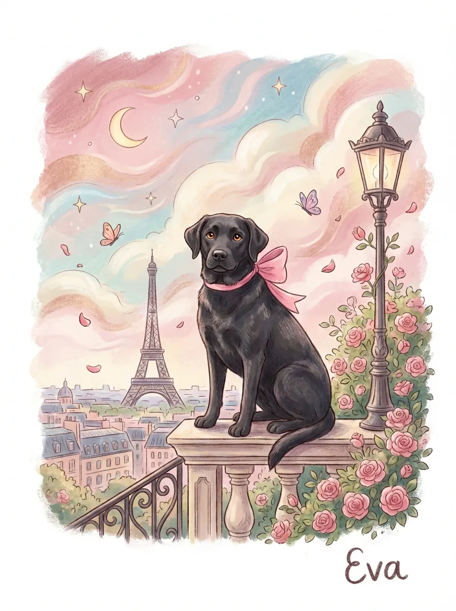 Eva's Parisian Reverie