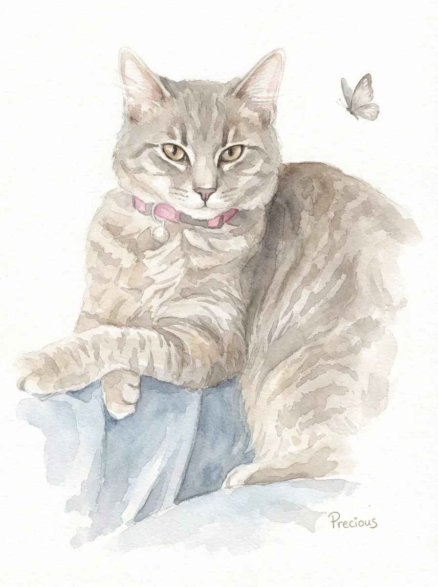 Portrait of Precious with Butterfly