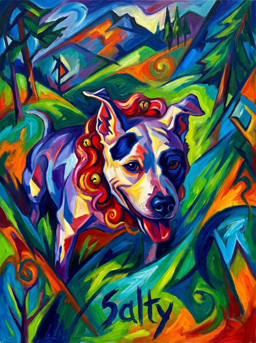 Portrait of Salty in Hues