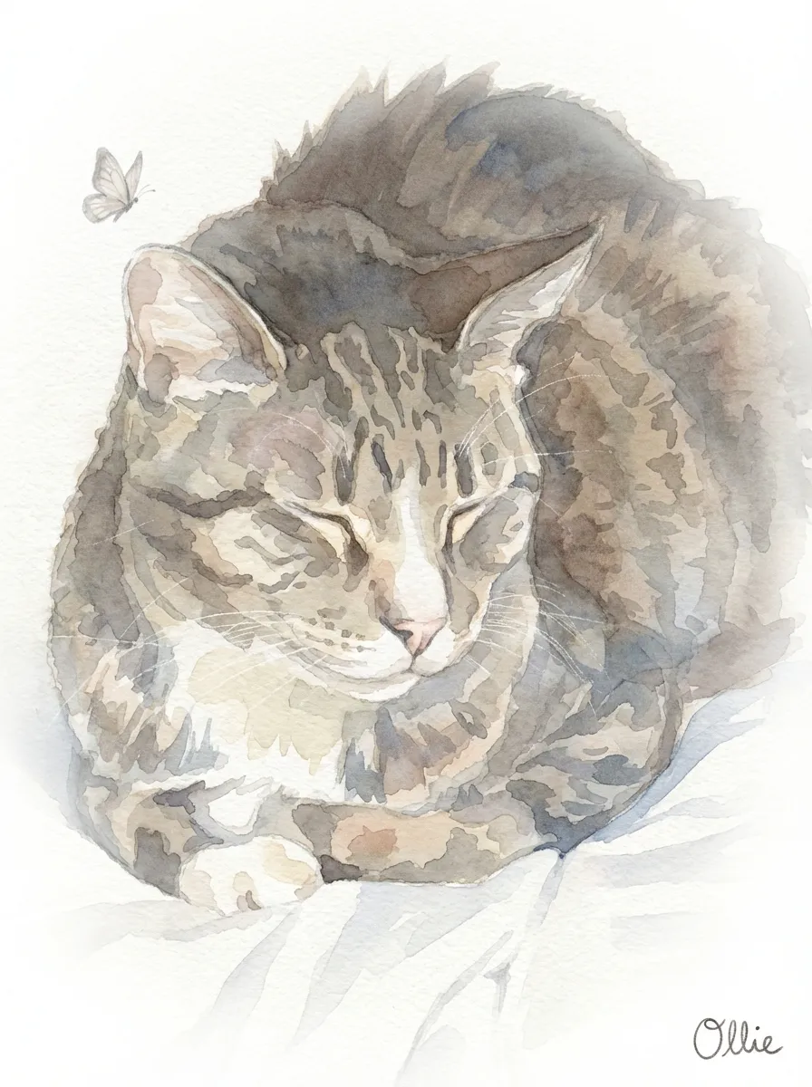 Ollie in Serene Repose